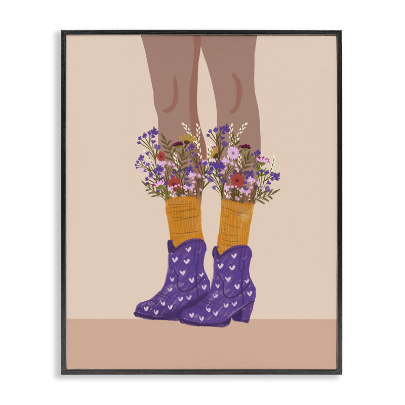 Illustration de mode sauvage, estampe numérique par Chen Alyesh, Giclée encadrée noir minuit, H 14 po x l 11 po