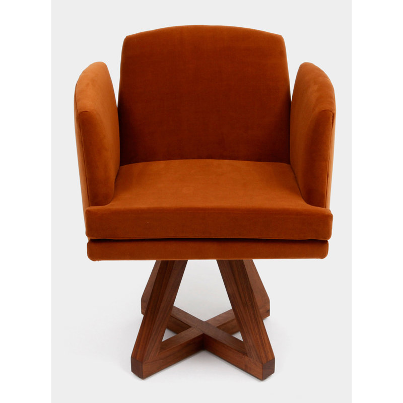 Allison Upholstered Arm Chair, Cognac