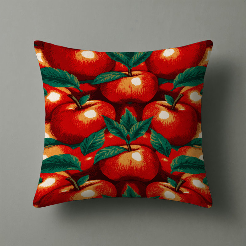 Indoor and Outdoor Throw Pillow, Square 16", Tahitian Apple
