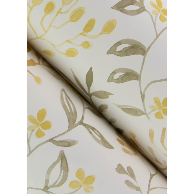 Sirène pré-roulée double rouleau floral, Jaune