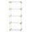 Vireo Acrylic & Brass Bookshelf