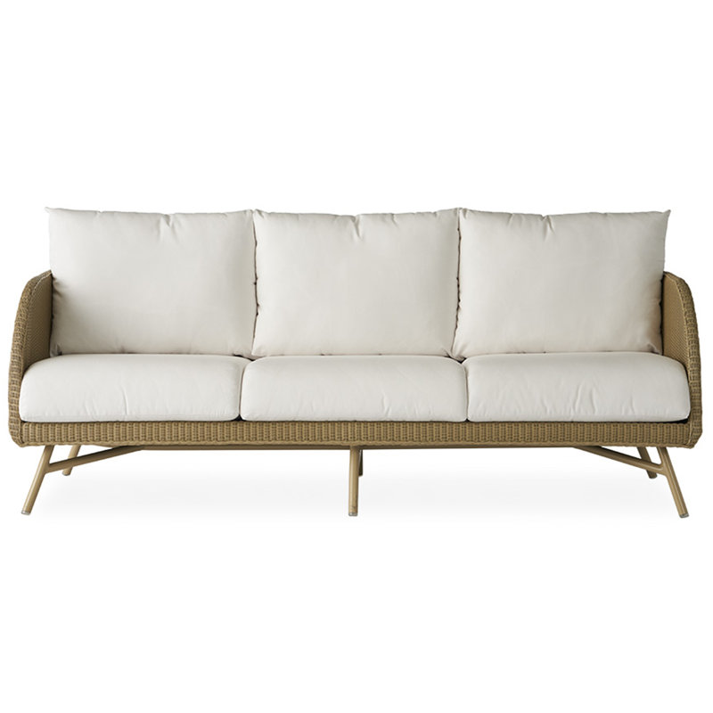 Essence Outdoor 3 - Seat Patio Sofa, Sailcloth Seagull, White