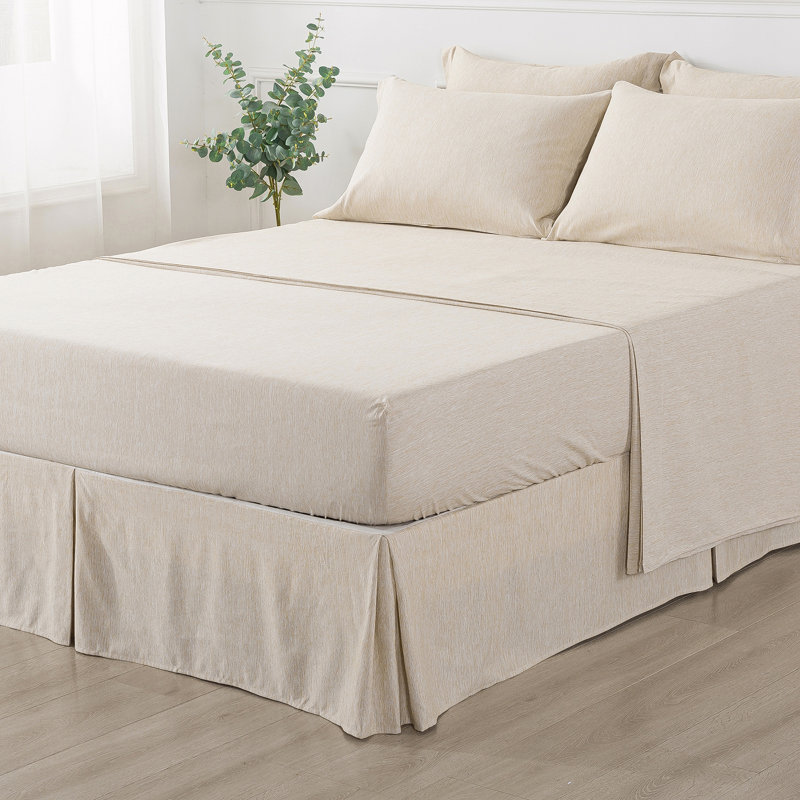 Soft Cationic Dyeing Bed in a Bag Comforter Set, Twin Comforter + 3 Additional Pieces, Ivory