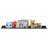 Gailyn Black Metal Wall Floating Shelf	