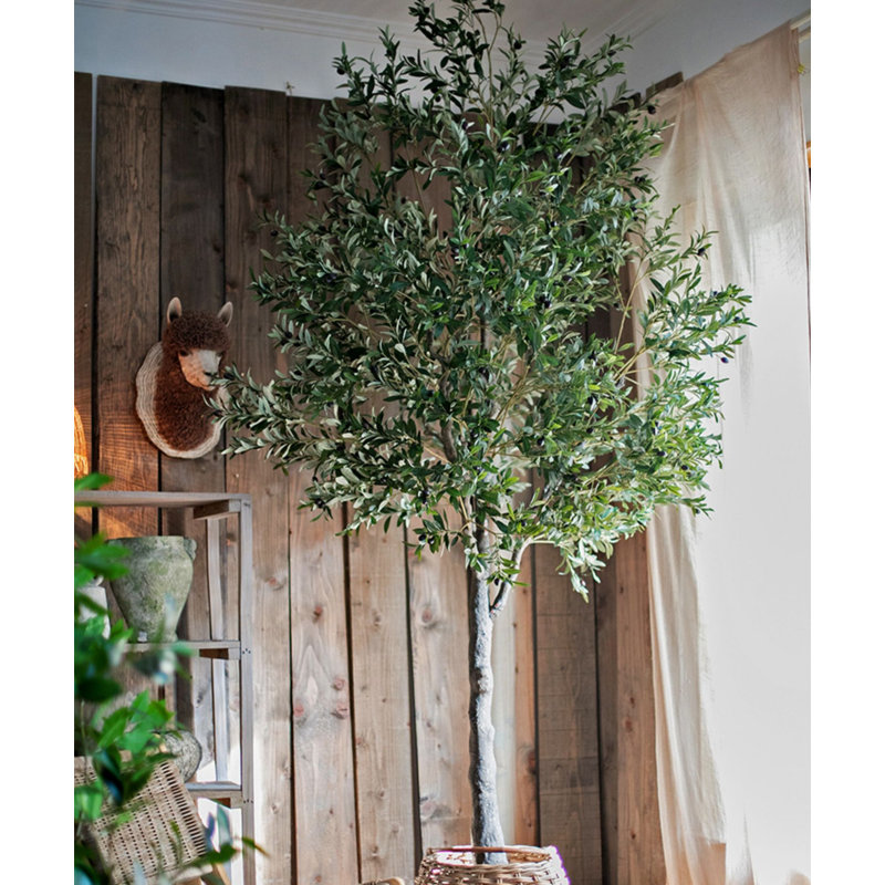 118" H Faux Olive Tree in Pot