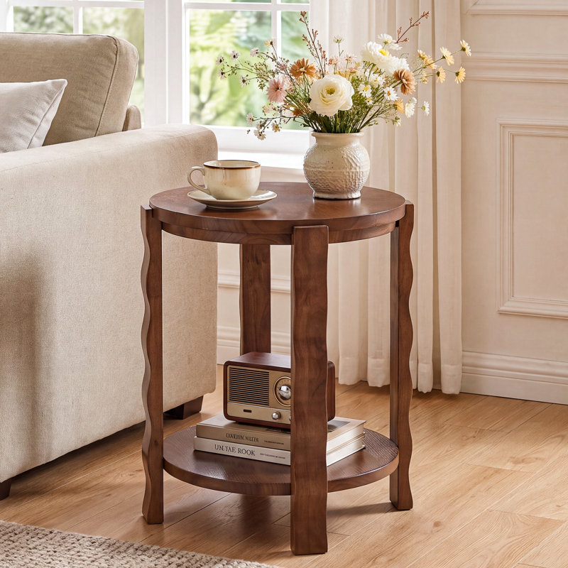 Solid Wood End Table