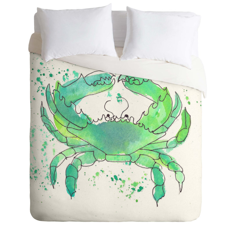 Ensemble de housse de couette crabe, Housse de couette pour très grand lit et 2 très