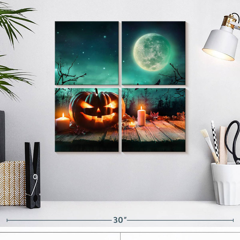 Décoration effrayante d'Halloween, H 18 po x l 18 po