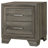 2-Drawer Nightstand Bedside Table Brown Oak