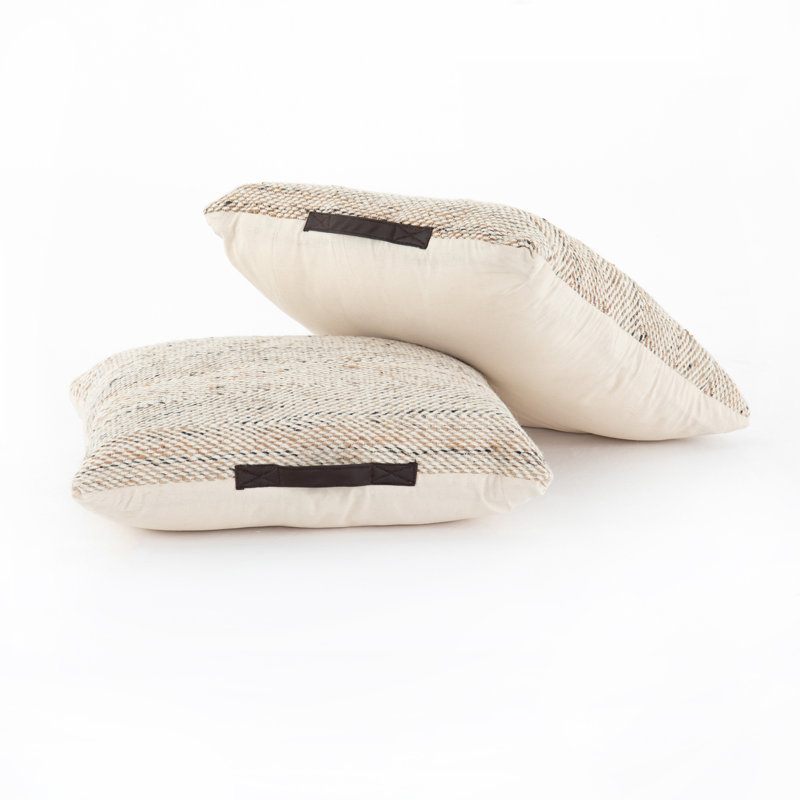 Edan Wool Square Pillow Cover & Insert