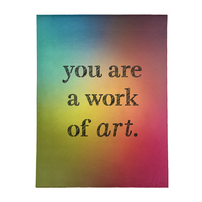 Quotes Chenille Indoor Rug