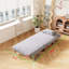 Canapé-lit convertible à 3 plis avec dossier et coussin réglables, structure en acier pour un usage domestique confortable-1687348118