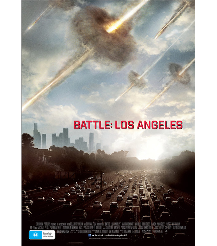 Bataille de Los Angeles, H 18 po x l 13 po