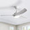 Ventilateur de plafond moderne à 3 pales de 52 po avec lumière et télécommande Whisper, adapté pour un abri intérieur / extérieur, disponible en 3 couleurs