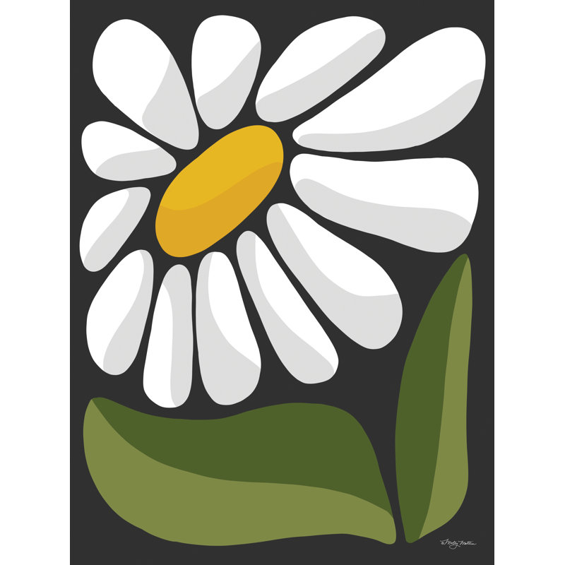 «Daisy Flower Power On Canvas» par Molly Mattin, reproduction, H 30 po x l 20 po x P 1,25 po