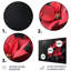 Rendez-vous romantique rouge et noir poinsettias - Décoration murale poinsettias-290126754-290126761