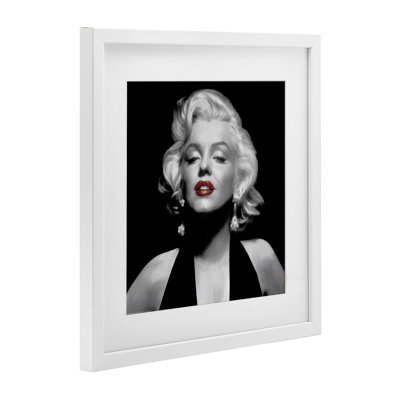 Halter Top Marilyn Portrait, reproduction encadrée sous verre, conception par Chris Consani