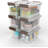 Clear Storage Latch Box, 6 Pack Storage Organizer Bins with Latching Handle and Lids, 3.5 Quart