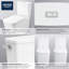 Toilette allongée deux pièces Eurocube 1,28 GPF (économe en eau) (siège inclus)