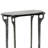 Ripple Oval Nesting Accent Table - Silver & Smoke - Set of 2