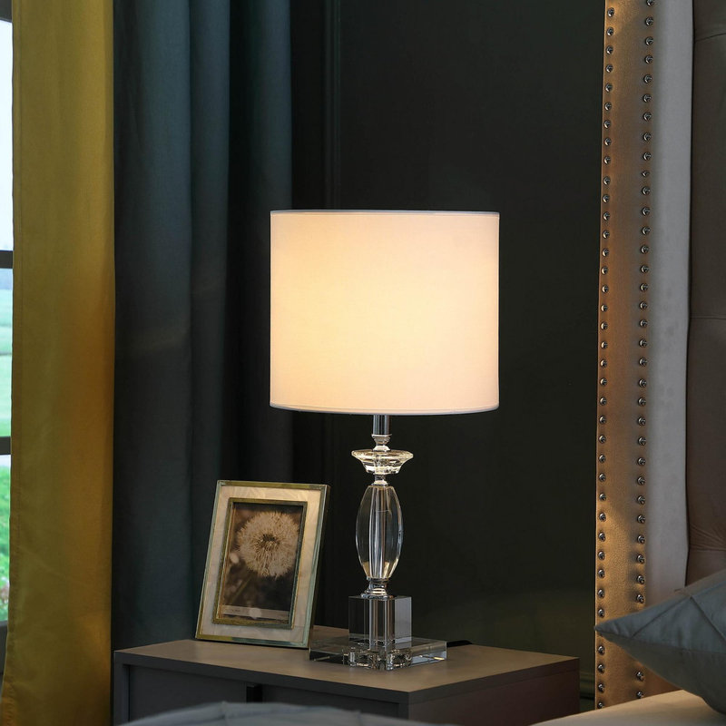 Lampe de table moderne en cristal taillé 23,25 po Emmil