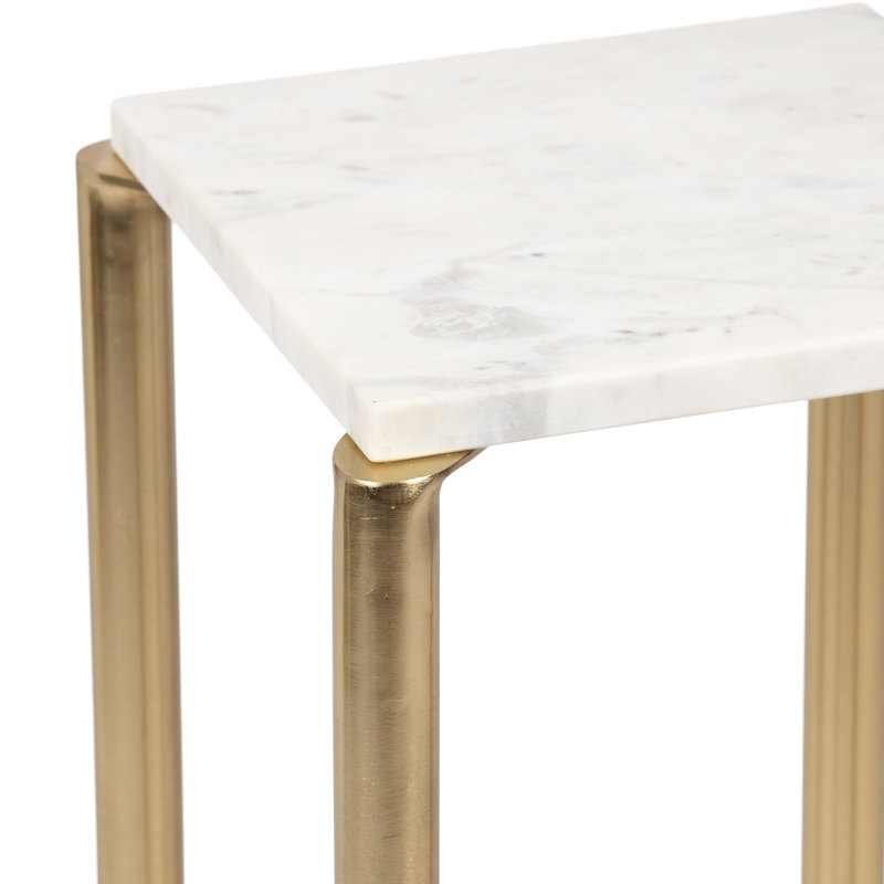 LeMaire Square Marble Top Drink Table