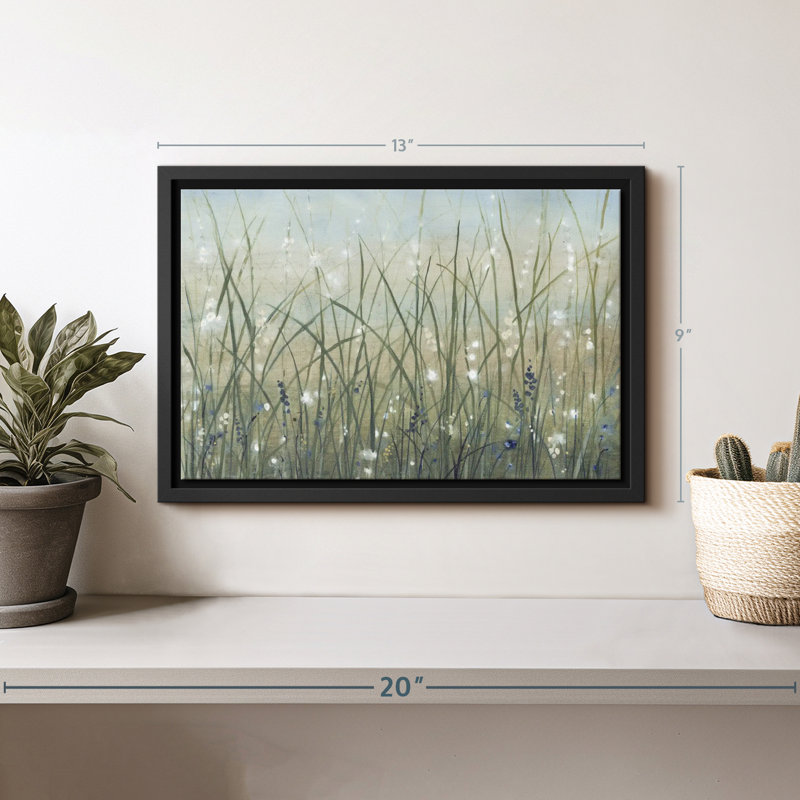 "Meadow Bliss II", impression sur toile florale et botanique, H 9 po x l 13 po