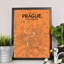 Prague City Map - No Frame Print-923324179
