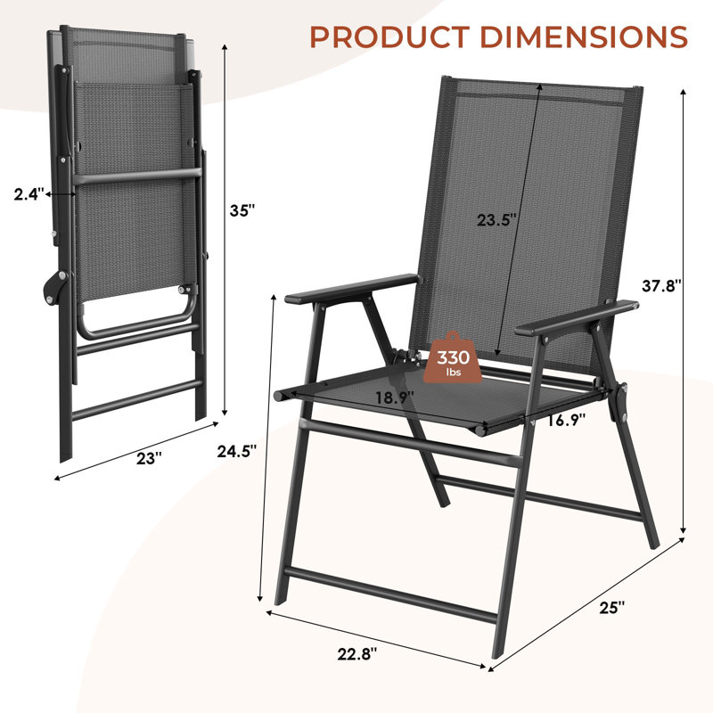 Folding Chair, Black