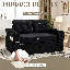 Canapé-lit double escamotable - Mousse moulée par compression, coussins inclus-126552653