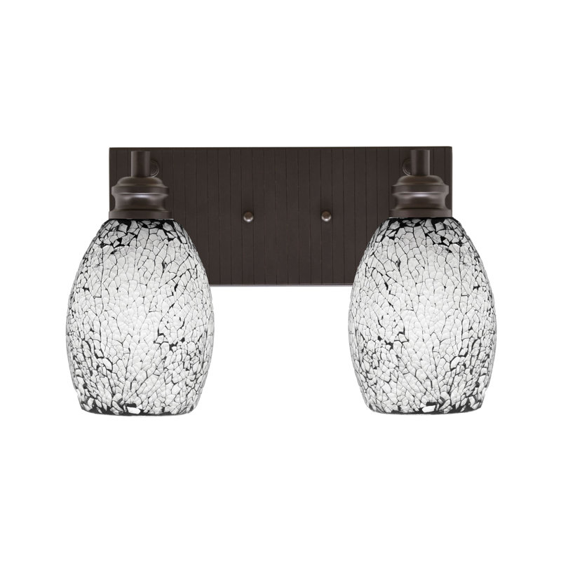 Éclairage pour meuble-lavabo à 2 lumières Gulpacha, Nickel brossé
