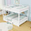 Lit superposé au-dessus de grand lit en bois avec lit gigogne simple TG-335200717