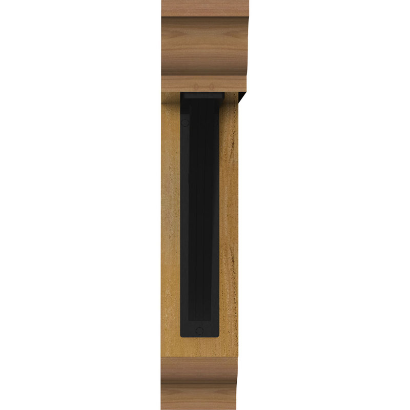 Triple support de fer Galveston, 20"H x 18"D, Cèdre rouge de l'Ouest l 4 po x T 4 po (sciage br