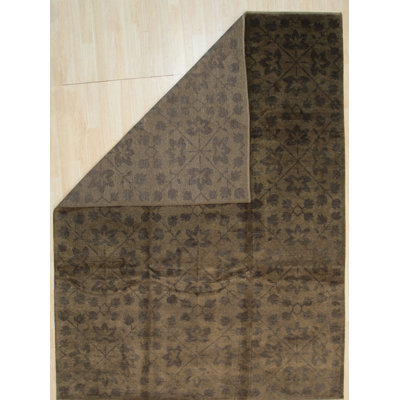Tapis vert en laine noué à la main Saco Unique Cosy