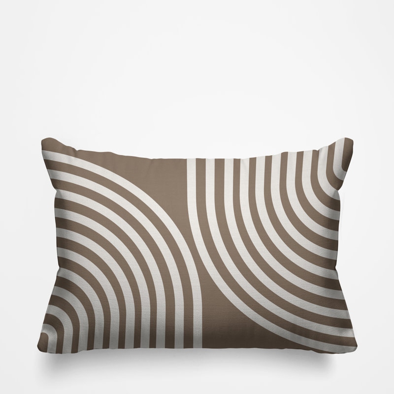 Coussin décoratif intérieur / extérieur Max Abstarct, Beige