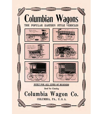 Columbian Wagons Vintage Advertisement
