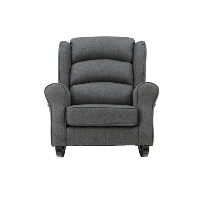Fabien Gray Fabric Rocking Chair