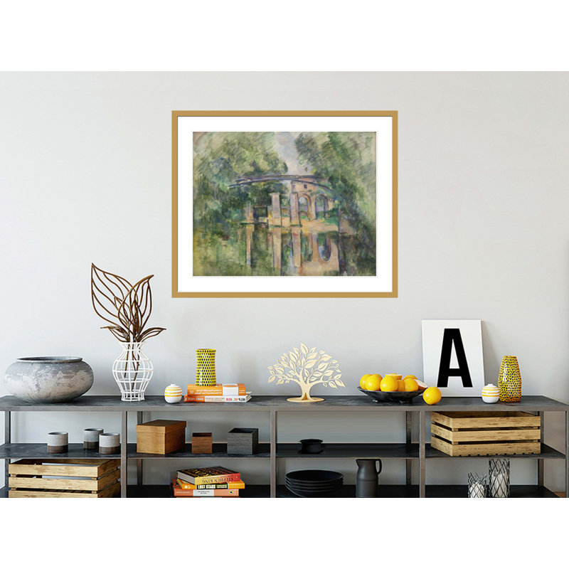 «The Aqueduct and Lock» par Paul Cézanne, impression giclée encadrée, H 33,5 po x l 40,54 po