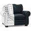 Santa Ana Opulent 100% Top Grain Leather Chair, Made to Order-920549688