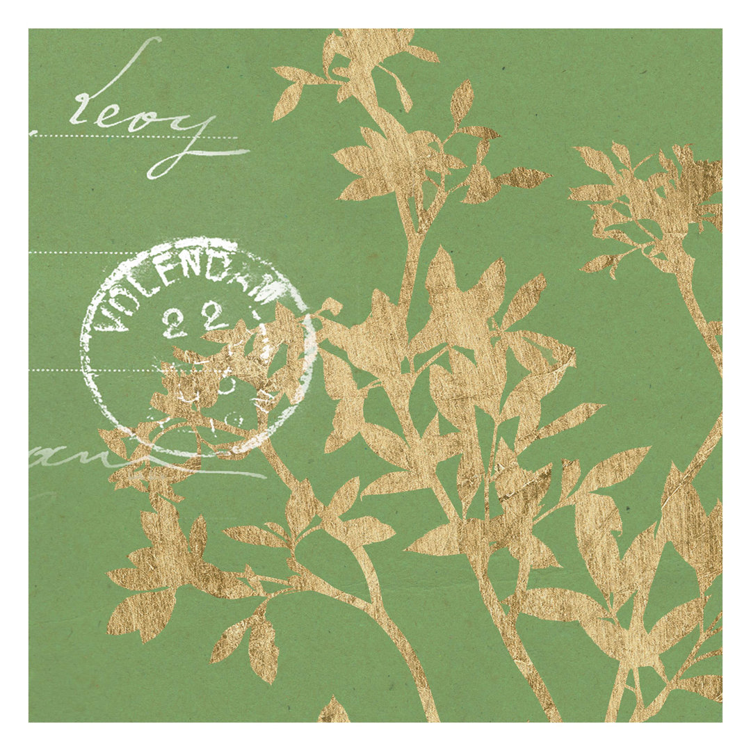 Golden Leaves on Linden II 3.36m x 3.36m Textured Matt Peel & Stick Wall Mural