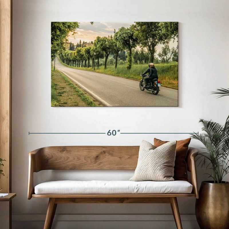 Couple faisant du vélo, H 30 po x l 45 po