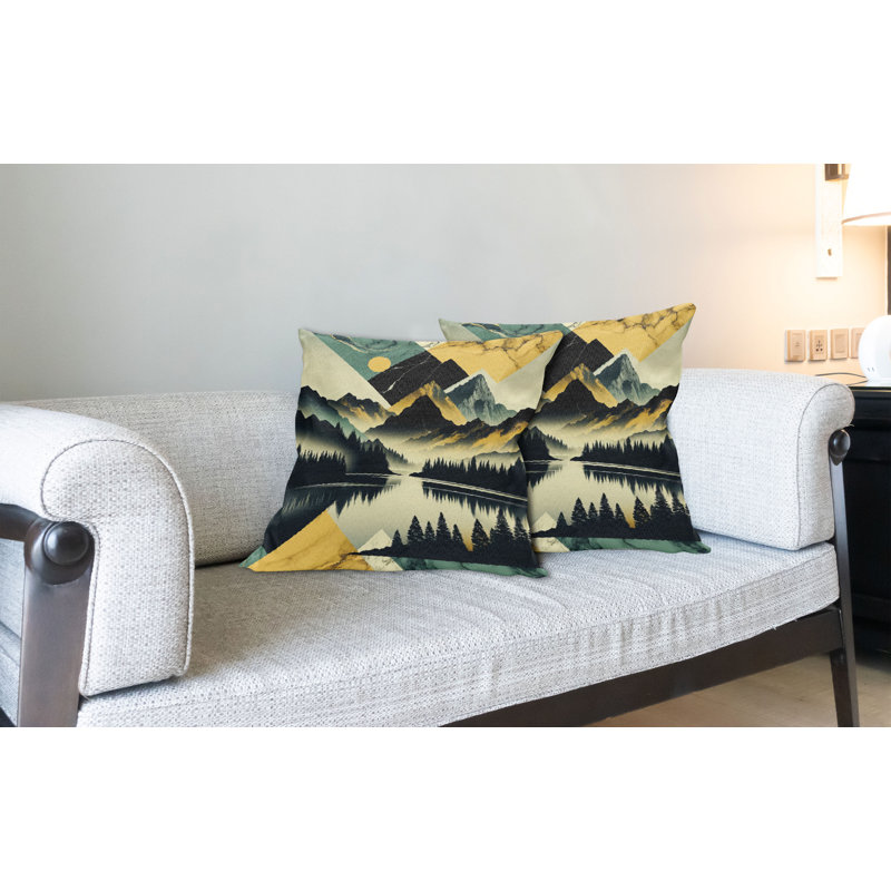 Housse de coussin en tissu pour l'intérieur et l'extérieur, H 20 po x l 20 po, Carré