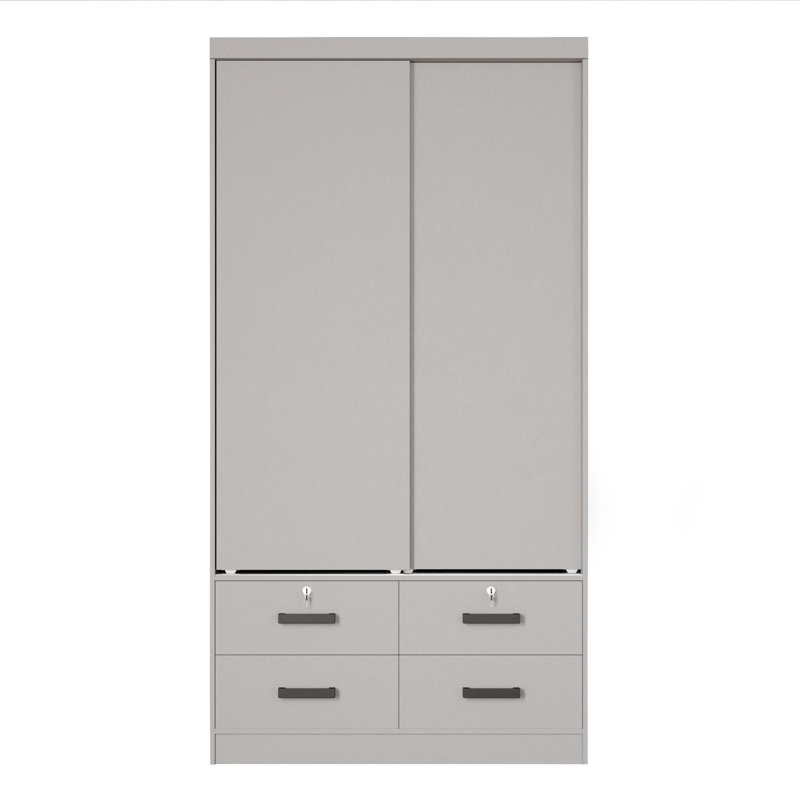 Armoire Toles, Gris clair