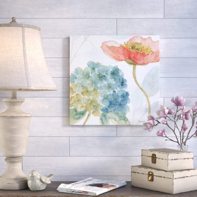 «Rainbow Seeds Flowers IV», reproduction, H 18 po x l 18 po x P 1 po, Toile tendue