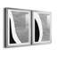 «Black & White Abstract I», ensemble de 2 impressions encadrées-344711713-344711717