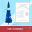 Arbre de Noël crayon bleu 6 pi-39763611-39763609