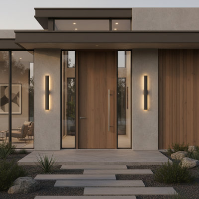 Modern Aluminum LED Outdoor Wall Light Waterproof Triac Dimming Cylinder Wall Sconces