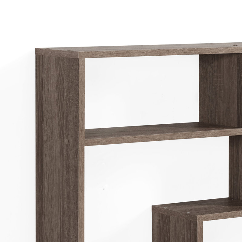 Gipe 7 Piece Cubby Shelf, Oak Aged
