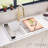 Ruvati 33-inch Drop-in Topmount Workstation 50/50 Double Bowl Granite Composite Quartz Kitchen Sink-114374783