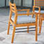 Chaise de terrasse avec coussin Lilliet Eucalyptus